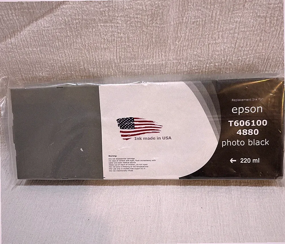 2023 GENUINE EPSON T606100 Photo Black Ink 4800 4880 220ml sealed