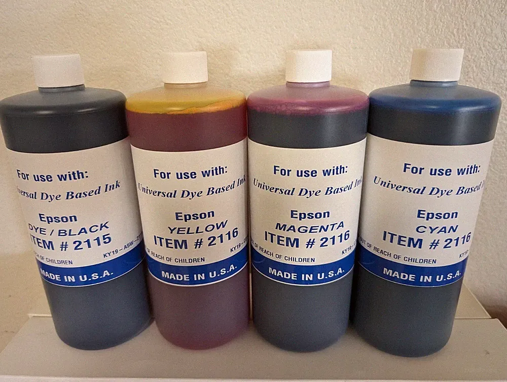 4000ml Bulk refill Dye ink for Epson 220 XL T220 XP-420 320 424 WF2650 2630 2750