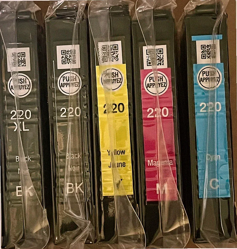 5 LOT NEW EPSON GENUINE SEALED 220XL BLACK & 220 COMBO 4-PACK WF-2650 WF-2750