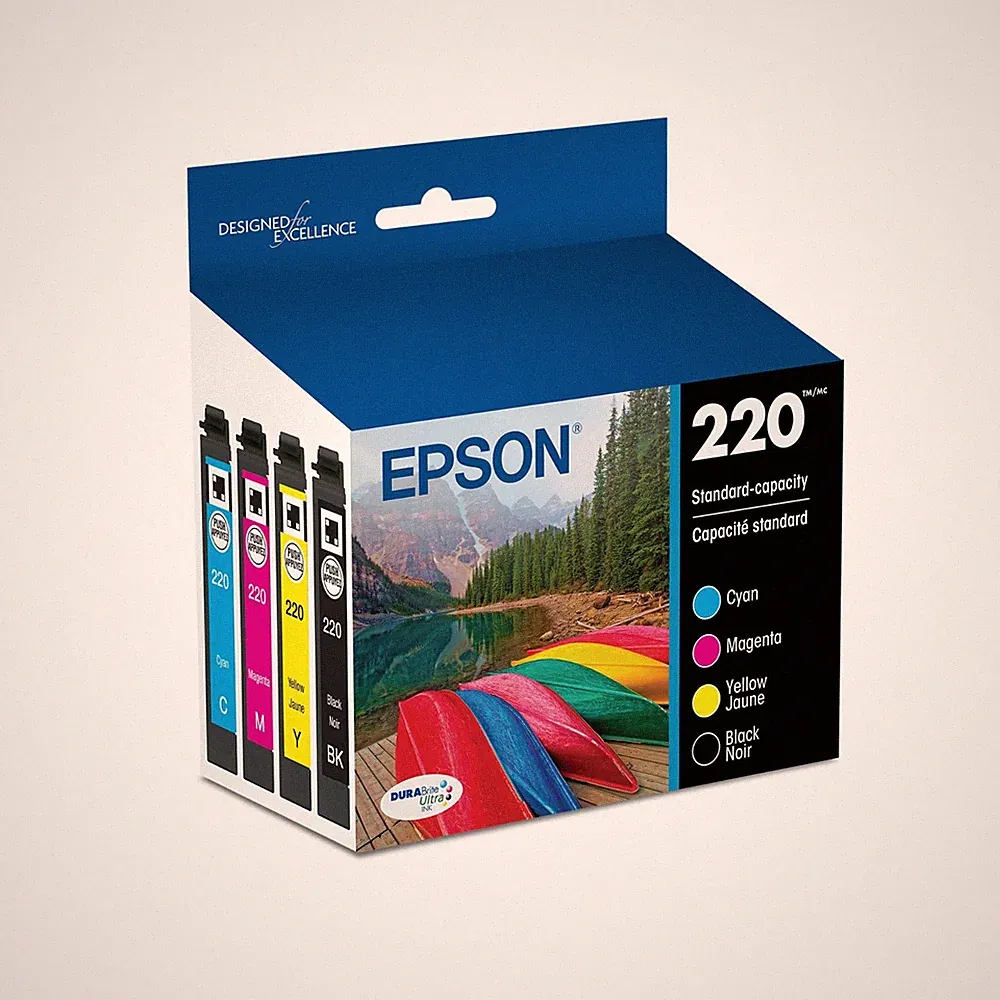 EPSON 220 DURABrite Ultra Ink Standard Capacity Cartridge Combo Pack T220120-BCS