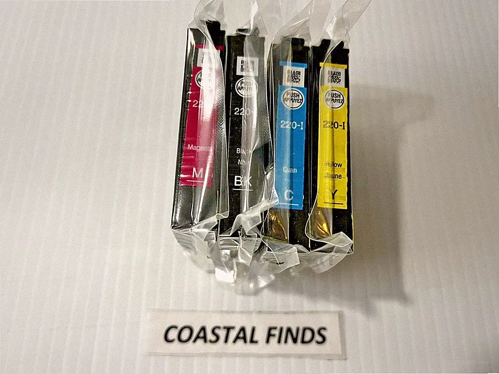 Epson 220 Ink Cartridge CMYK Set of 4 INITIAL NEW OEM Sealed 220i WF 2630 2650