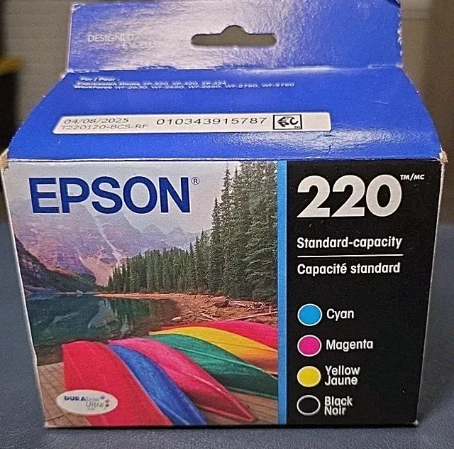 Epson 220 Standard Capacity 4 Ink Cartridges EXP 03/2028