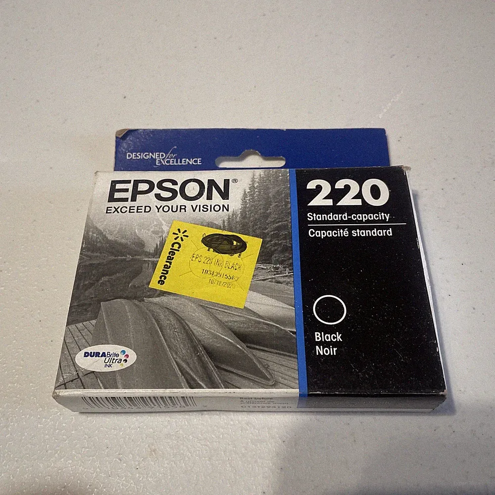 Epson 220 Standard Capacity Black Ink Cartridge Exp 3/26