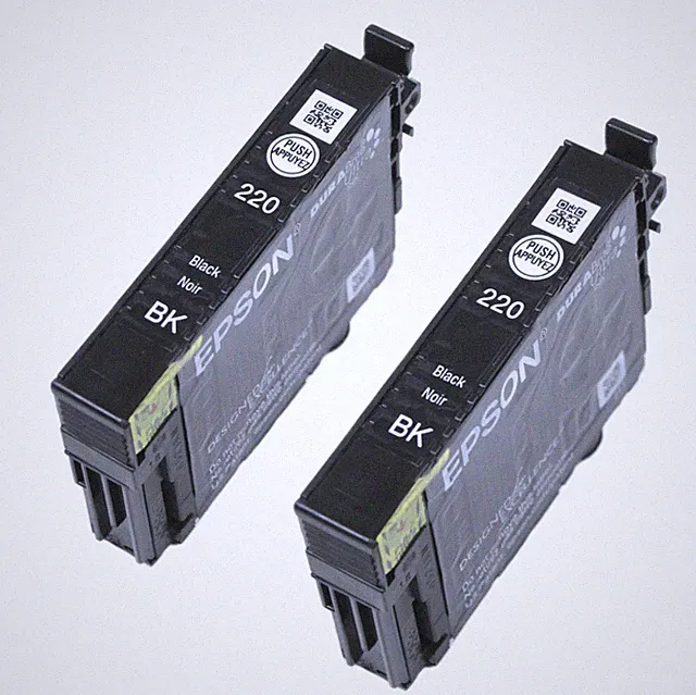 Genuine Epson 220 2Pk Black Ink WF2630 WF2660 XP420 WF2650 XP424 XP320