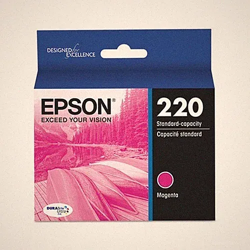 Genuine Epson 220 Magenta Ink Cartridge New & Sealed
