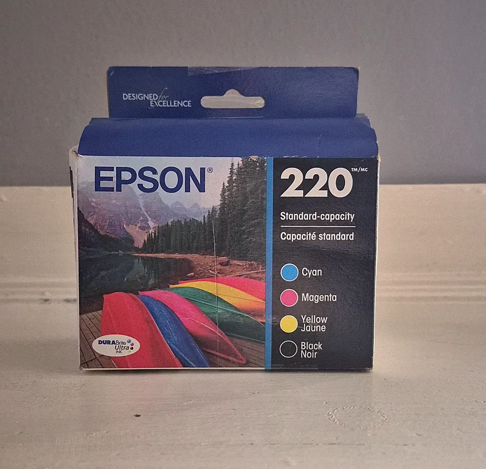 Genuine Epson 220 Printer Ink Combo Pack [Exp. 02/28] (Open Box) Free Shipping