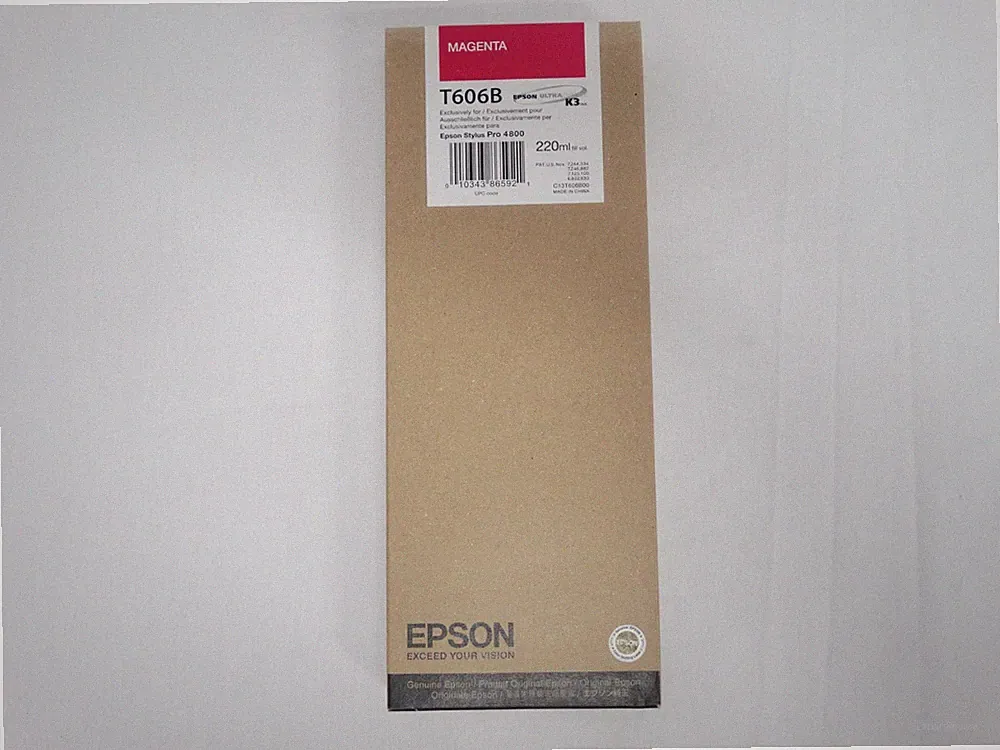 Genuine Epson T606B Photo Magenta Ink 220ml Stylus Pro Exp 7/2010