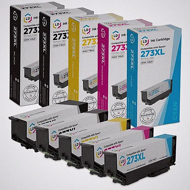 LD 5pk Replacement Cartridge for Epson 273 XL 273XL T273XL XP-800 XP-820 Black