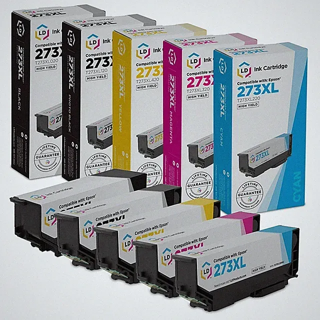LD 5pk Replacement for Epson 273 XL 273XL T273XL XP-520 XP-600 XP-610 XP-620