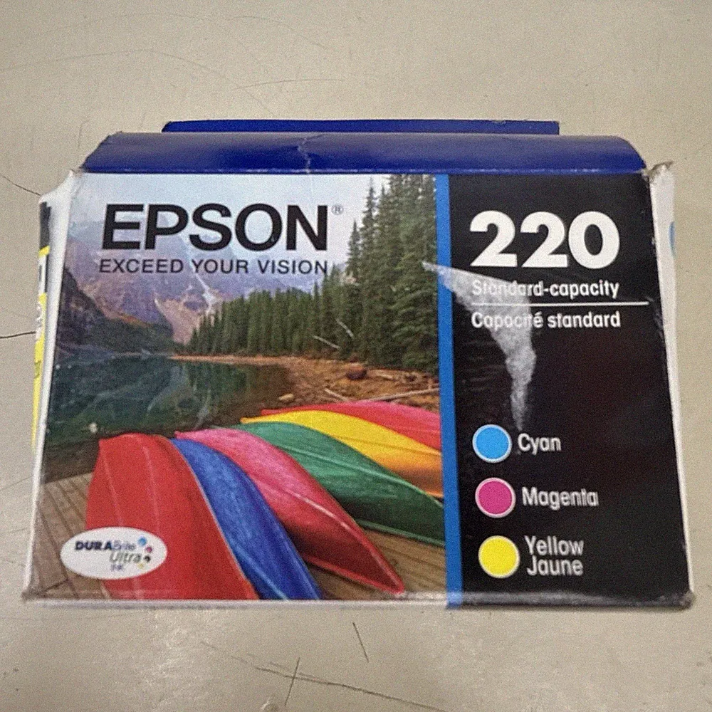 PICK EXP - Epson 220 Cyan Magenta Yellow Standard Ink Cartridge