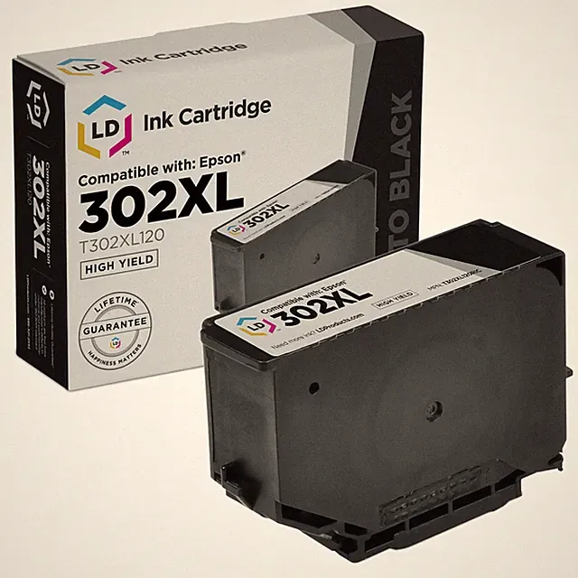 Replacement Epson 302XL T302XL120 HY Photo Black Ink for Expression XP-6000