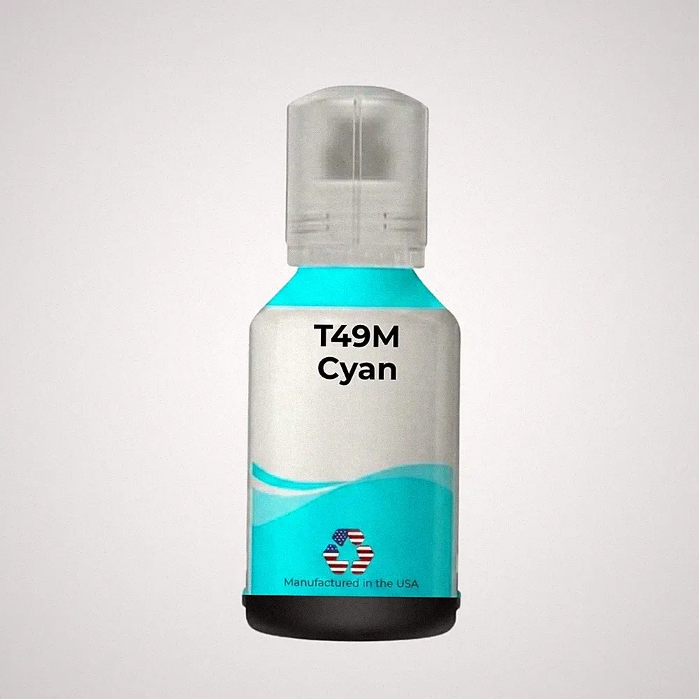 Replacement Ink Bottle Compatible with Epson T49M Cyan – USA