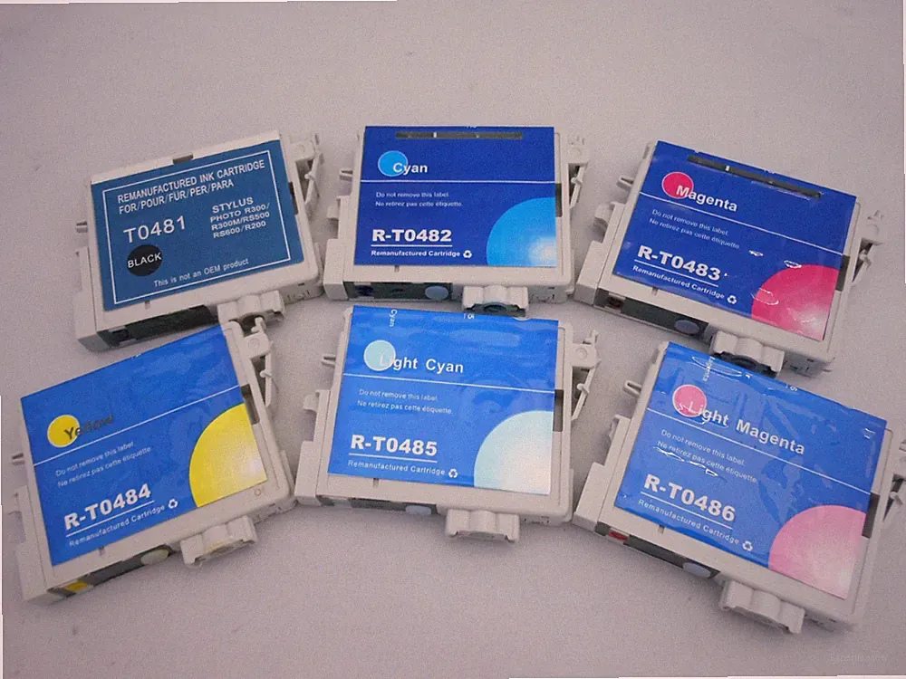 T0481-T0486 Ink Cartridge for Epson Stylus Photo RX620 RX600 RX500 R340 R320 6pK
